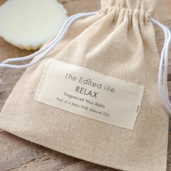Set of 4 Wax Melts Relax Scent - White