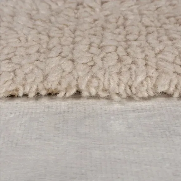 Shaggy Wool Runner with Tassels - Fawn, Wool