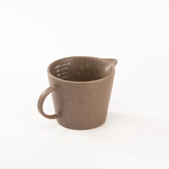 Speckled Measuring Jug - Dark Brown, Stoneware