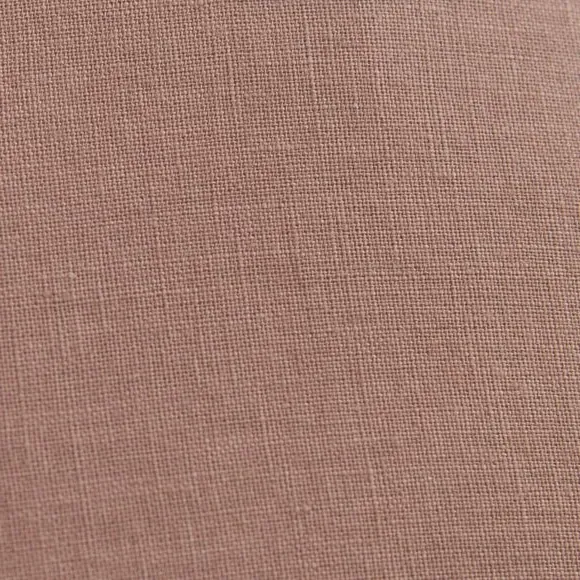Square Cushion with Oxford Edge - Fawn, Linen