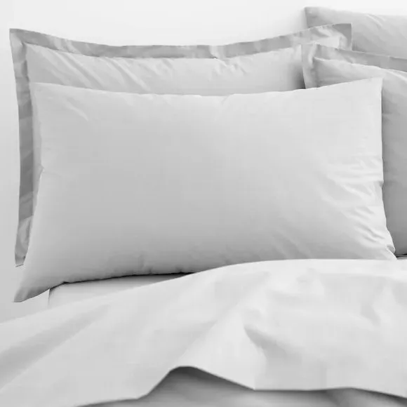 Standard Pillowcase Pair - Grey, Organic Cotton image