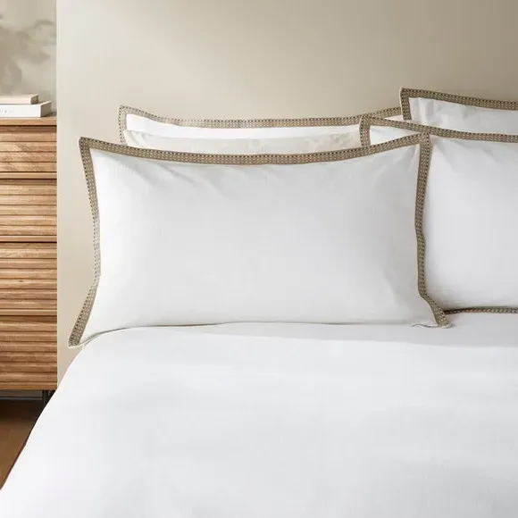 Standard Pillowcase Pair - White, Cotton image