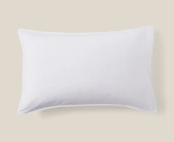 Standard Pillowcase Pair - White, Organic Cotton