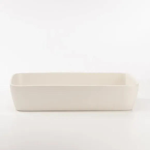 Stoneware Roaster - Ivory, Ceramic