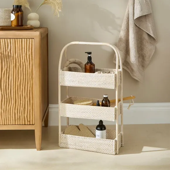 Storage Caddy Organizer - White, Rattan image
