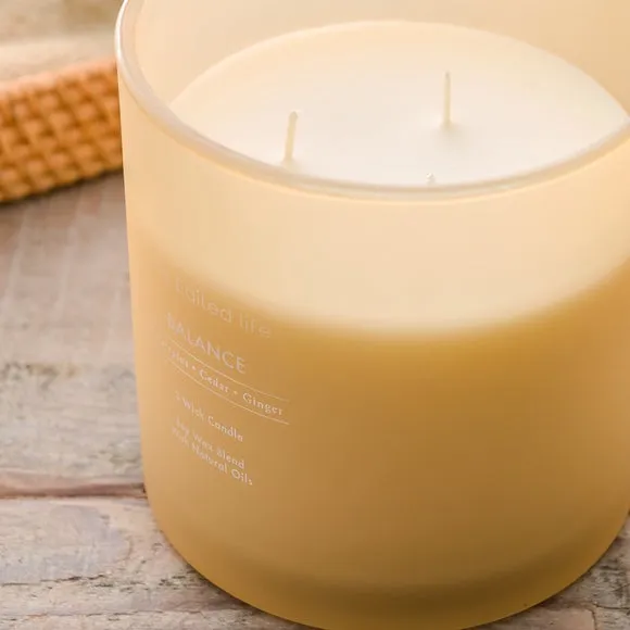 XL Multi Wick Candle Balance Scent - Cream
