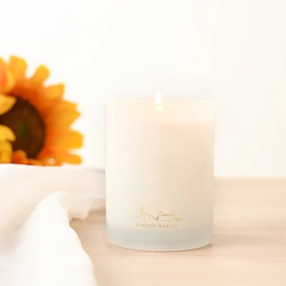 Floral Fields Scented Candle - White, Premium Wax image