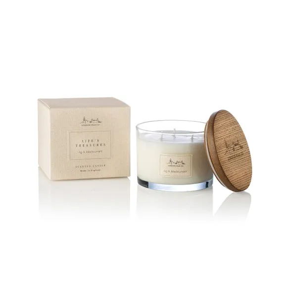 Multi Wick Candle Fig & Blackcurrant - Glass image
