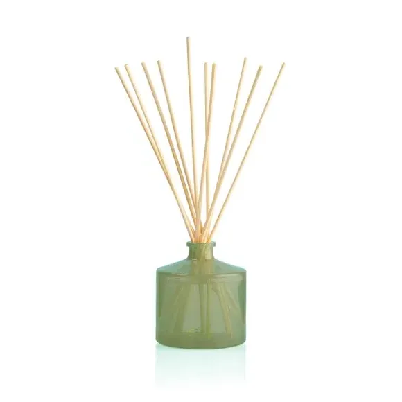 Reed Diffuser with Wooden Reeds - Green, Glass