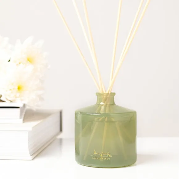 Reed Diffuser with Wooden Reeds - Green, Glass image
