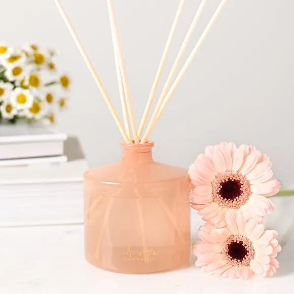 Reed Diffuser with Wooden Reeds - Peach, Glass image