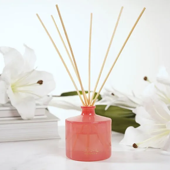 Reed Diffuser with Wooden Reeds - Red, Glass image