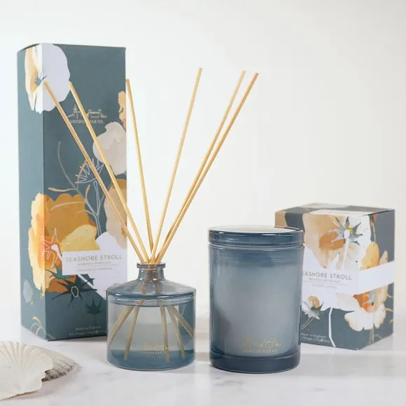 Scented Candle with Glass Jar - Blue