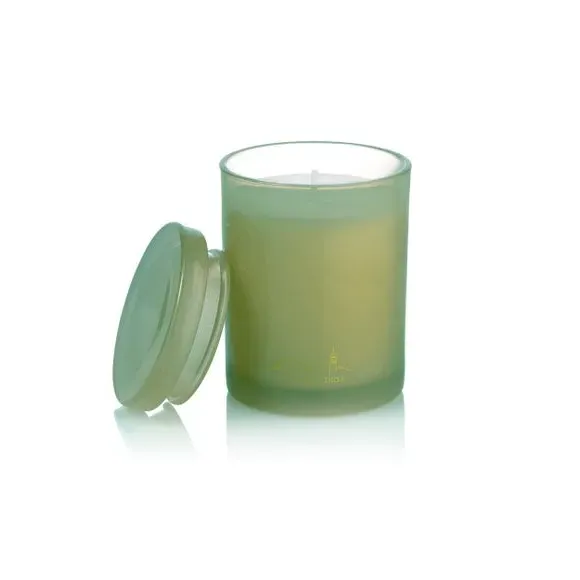 Scented Candle with Glass Jar - Green