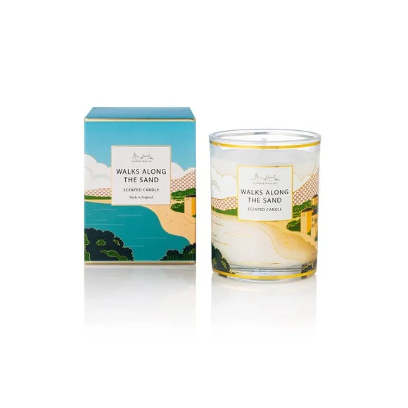 Scented Candle with Glass Jar - Multicolor