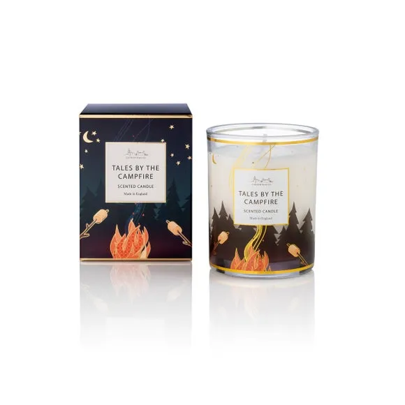 Tales By The Campfire Candle - Multicolor, Glass