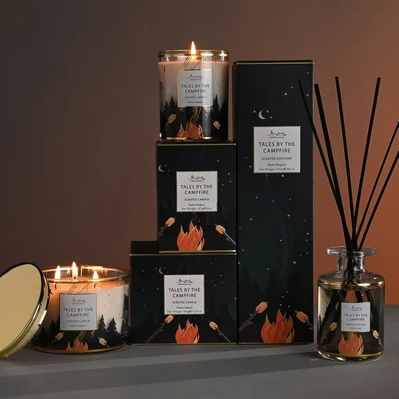 Tales By The Campfire Candle - Multicolor, Glass