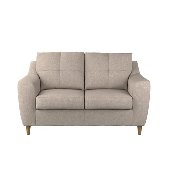 2-Seater Sofa Textured Weave - Oatmeal, Polyester image