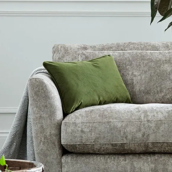 2-Seater Sofa with Bolster Cushions - Mink, Chenille
