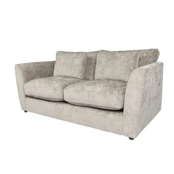 2-Seater Sofa with Bolster Cushions - Mink, Chenille