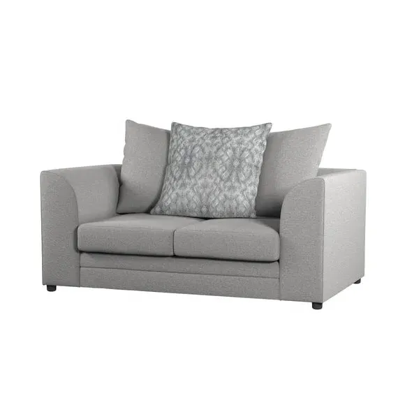 2-Seater Sofa with Scatter Cushions - Grey