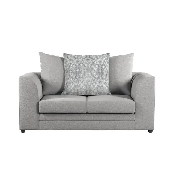 2-Seater Sofa with Scatter Cushions - Grey