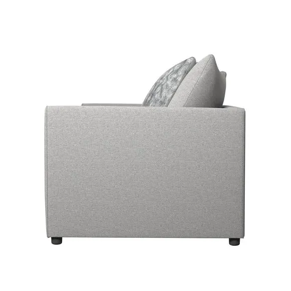 2-Seater Sofa with Scatter Cushions - Grey
