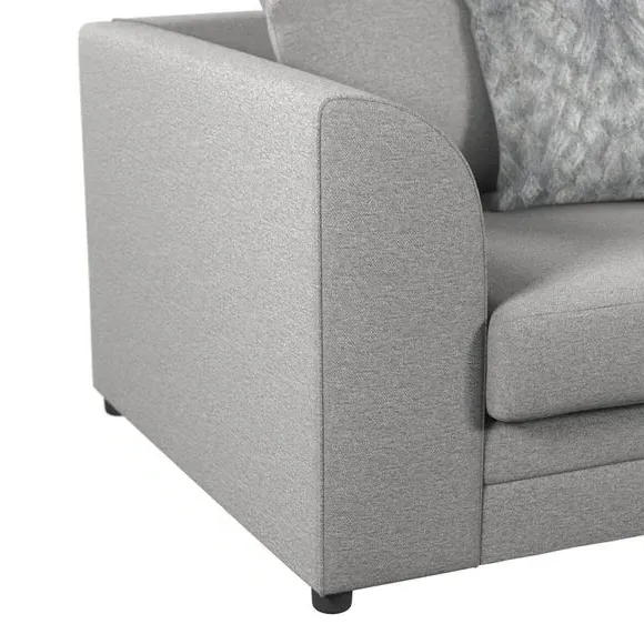 2-Seater Sofa with Scatter Cushions - Grey