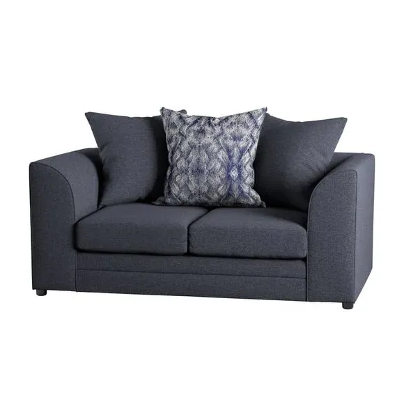 2-Seater Sofa with Scatter Cushions - Navy