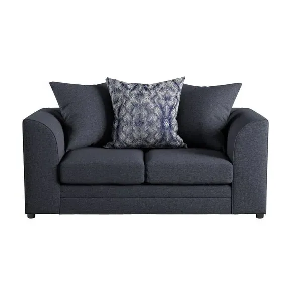 2-Seater Sofa with Scatter Cushions - Navy