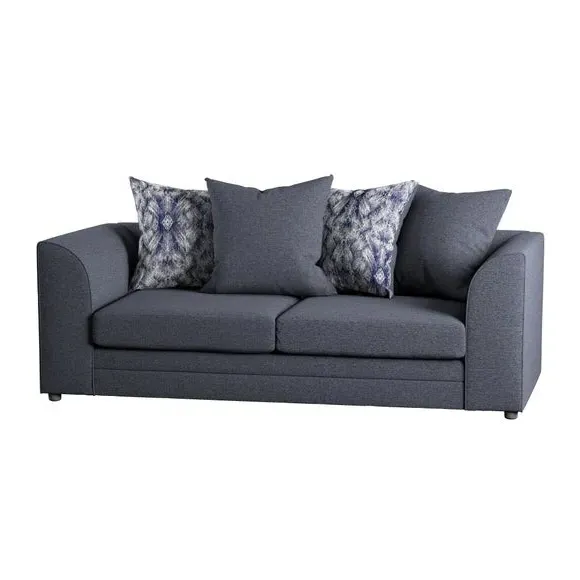 3-Seater Sofa with Scatterback - Navy, Chenille