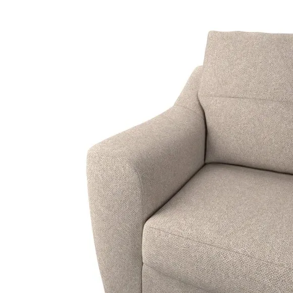 3-Seater Sofa with Textured Weave - Oatmeal