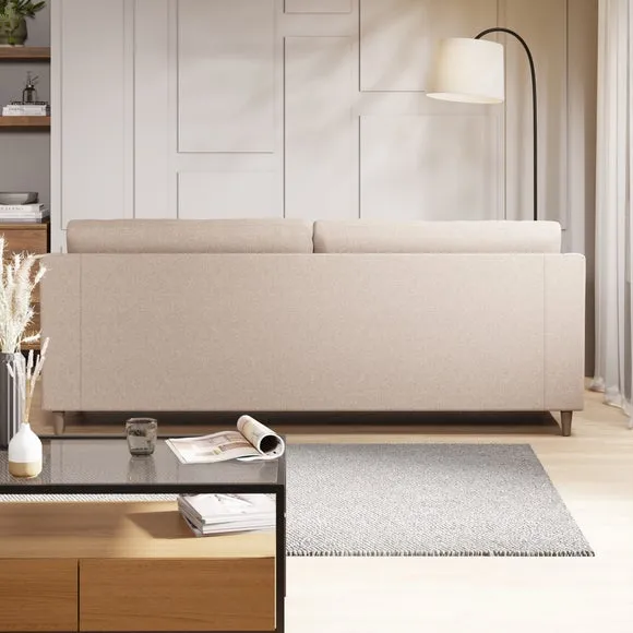 4-Seater Sofa with Textured Weave - Oatmeal