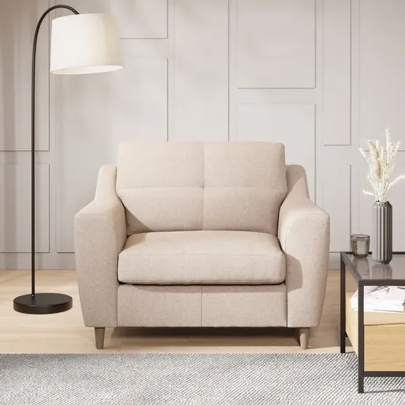 Compact Snuggle Chair - Oatmeal, Textured Weave
