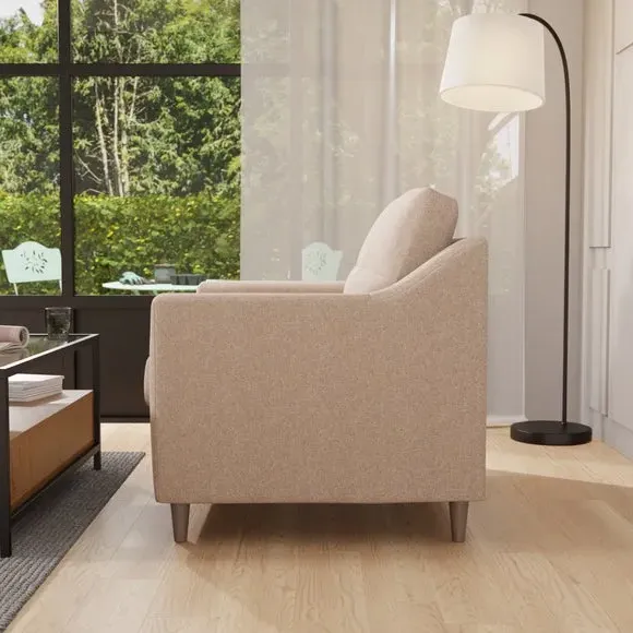 Compact Snuggle Chair - Oatmeal, Textured Weave
