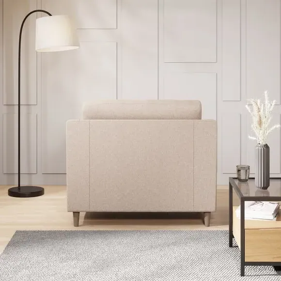 Compact Snuggle Chair - Oatmeal, Textured Weave