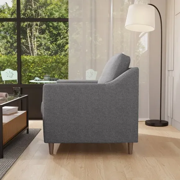 Compact Snuggle Chair - Silver, Textured Weave