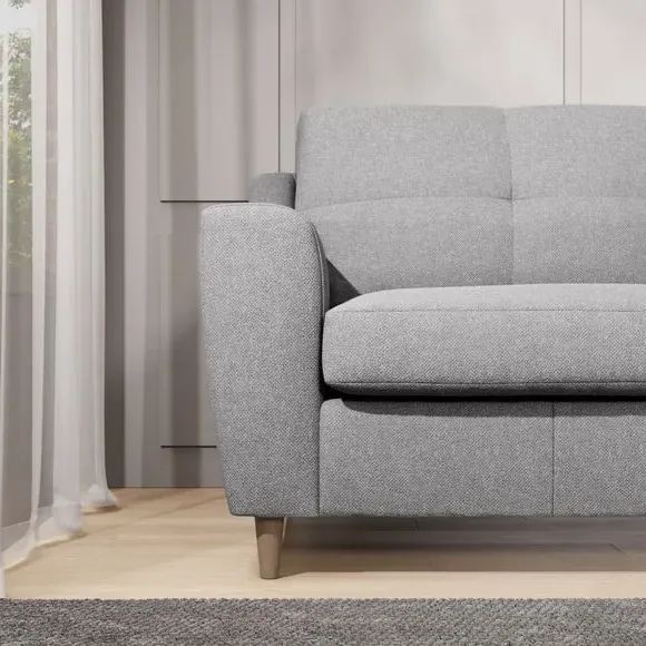 Compact Snuggle Chair - Silver, Textured Weave