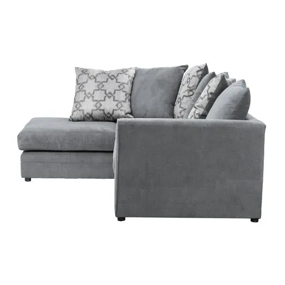 Corner Chaise Sofa - Grey, Chenille