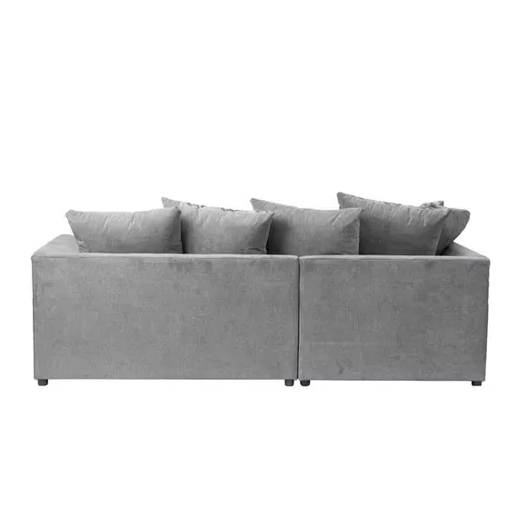 Corner Chaise Sofa - Grey, Chenille