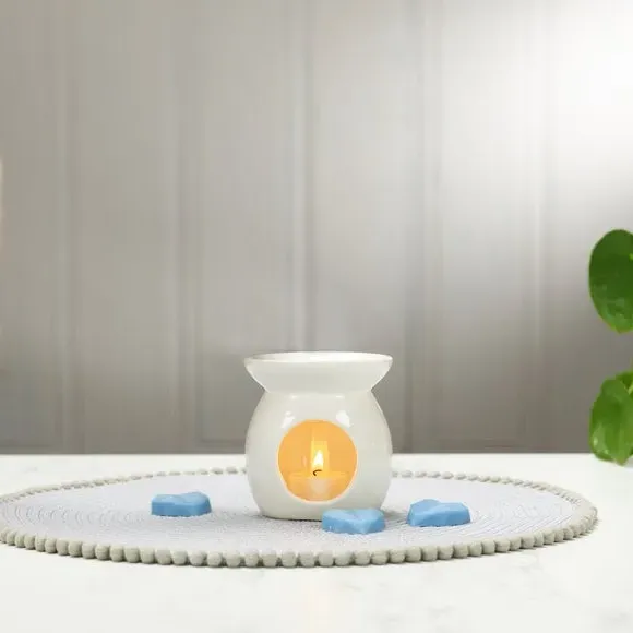 Heart-Shaped Wax Melts Fresh Linen - Blue