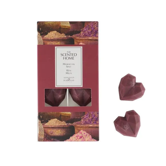 Heart-Shaped Wax Melts Moroccan Spice - Red