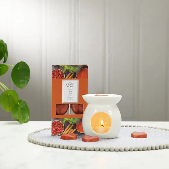 Heart-Shaped Wax Melts Oriental Spice - Orange image
