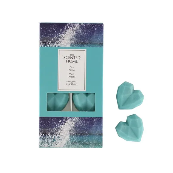 Heart-Shaped Wax Melts Sea Spray - Blue