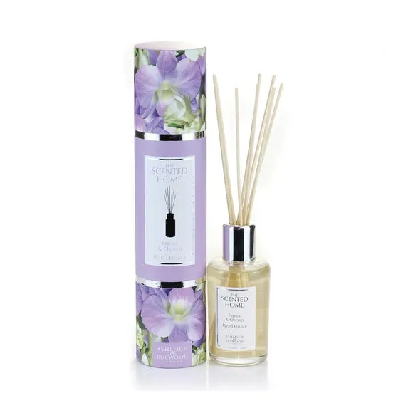 Reed Diffuser Freesia Orchid - Clear Glass