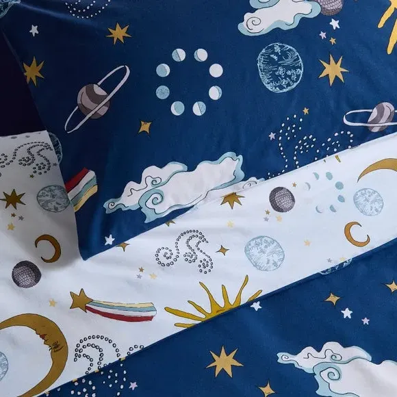 Duvet Cover & Pillowcase Set - Navy, Cotton