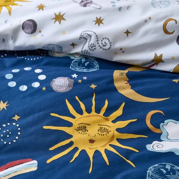 Duvet Cover & Pillowcase Set - Navy, Cotton