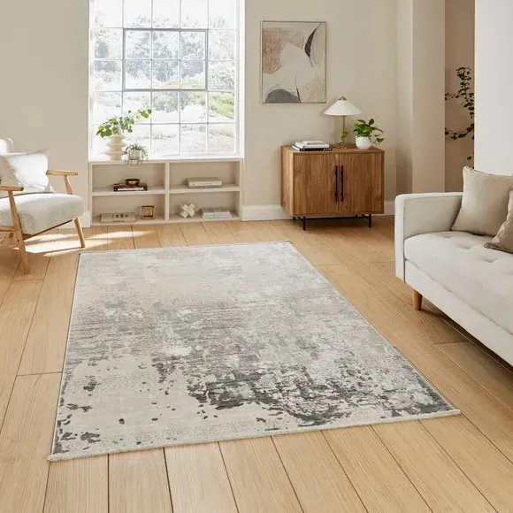 Abstract Rug - Grey, Polyester image