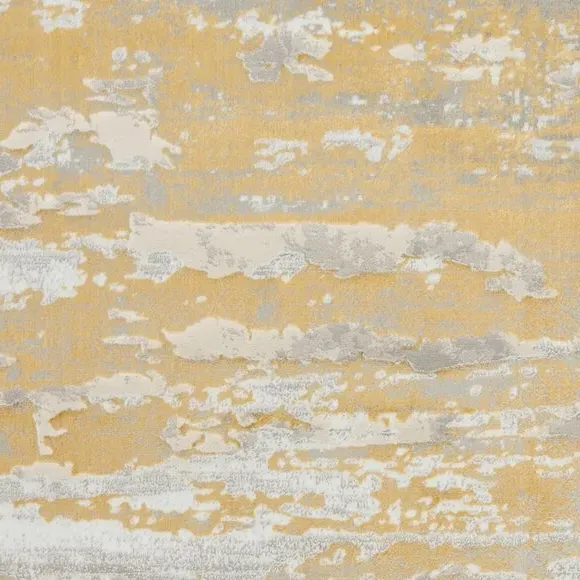 Abstract Rug with Metallic Effect - Cream, Polyester
