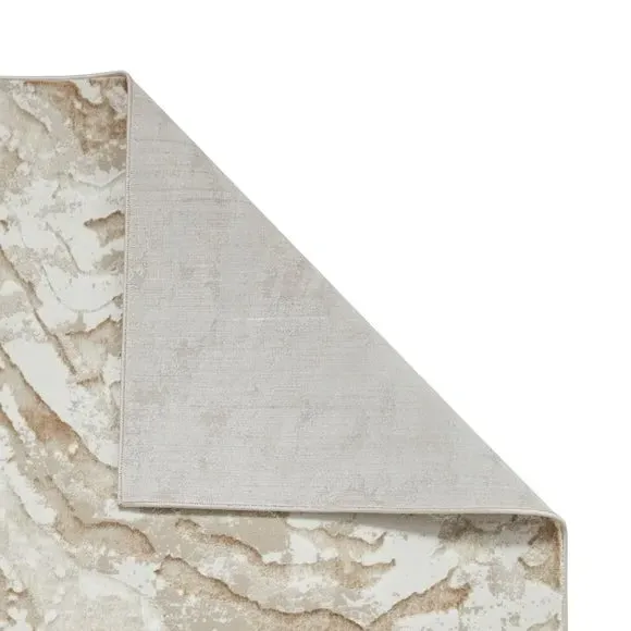 Area Rug - Beige, Polyester
